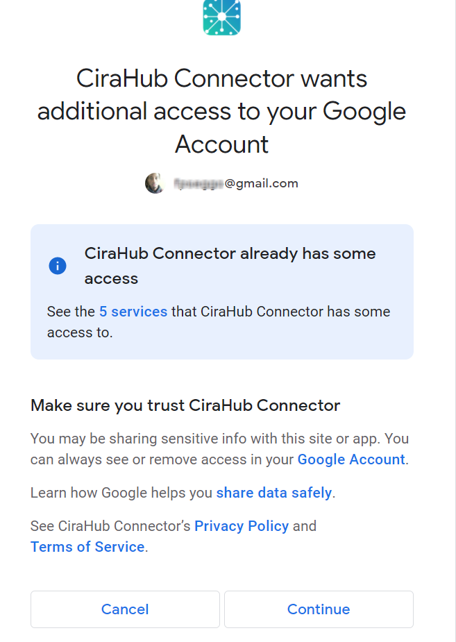 Sign in with your Google Account