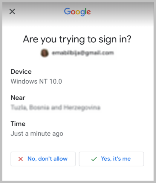 Google Authentication