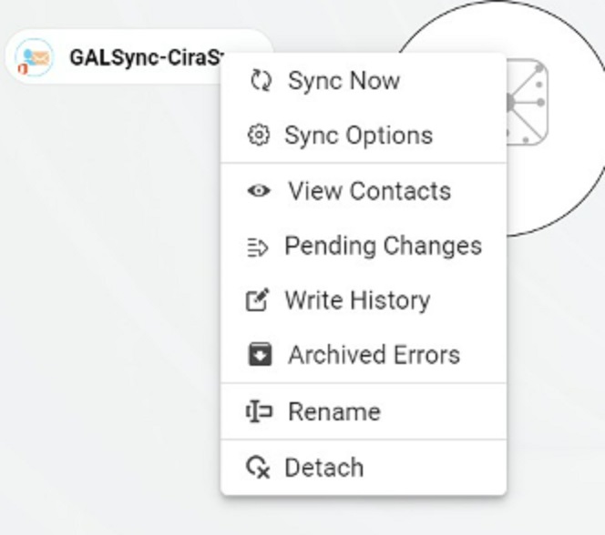 Next, right click your spoke, and select “Sync Options".