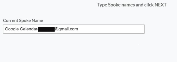 Type in a “Spoke Name” and click next.