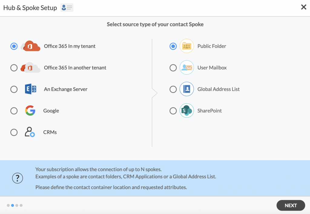 Adding a Public Folder as a spoke