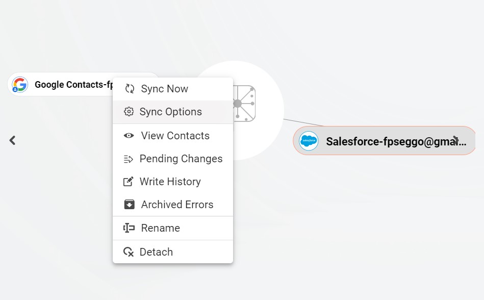 Sincronización de Salesforce ahora
