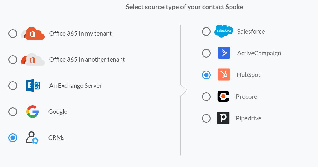 Seleccione HubSpot