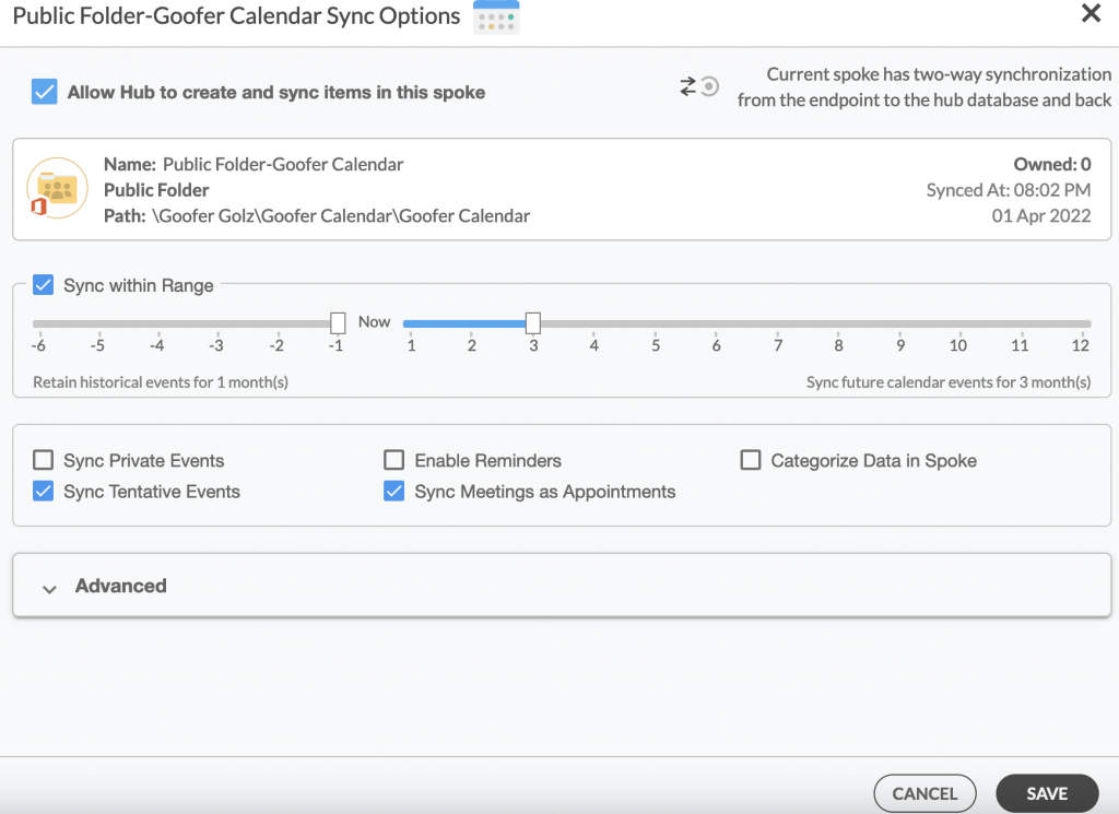 Allowing the Hub to Sync Items in Spokes