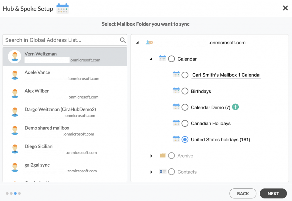 Choosing a Mailbox Folder