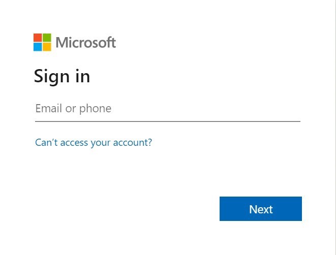 Sign in with Microsoft