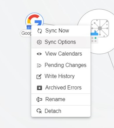 next click on the spoke and select sync options