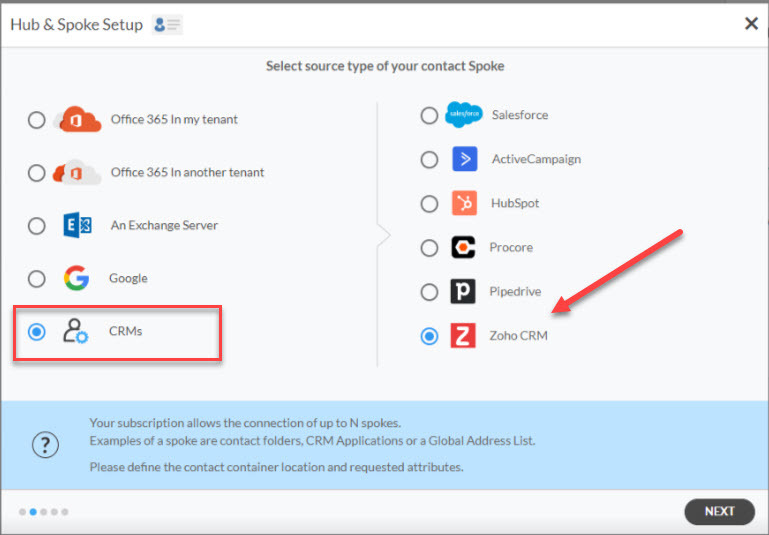 Click CRMs again to integrate the second app 